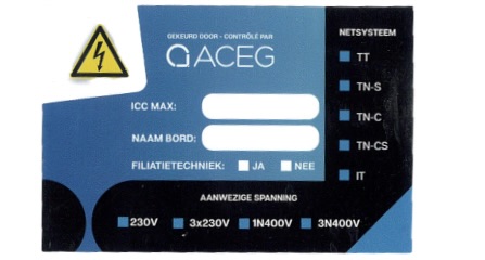 Bordsticker industrie NL