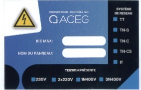 Sticker panel industrial FR