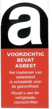 Asbest sticker