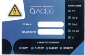 Autocollant panneau industriel NL